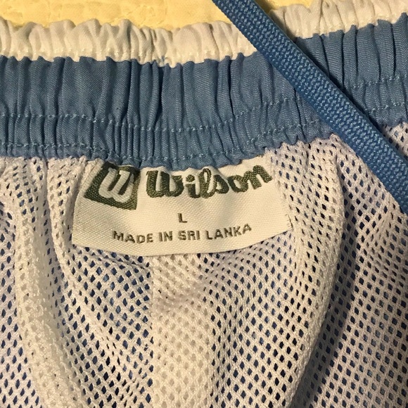 Wilson Womens Capri Pants Lt Blue Mesh Lined L - Picture 3 of 6